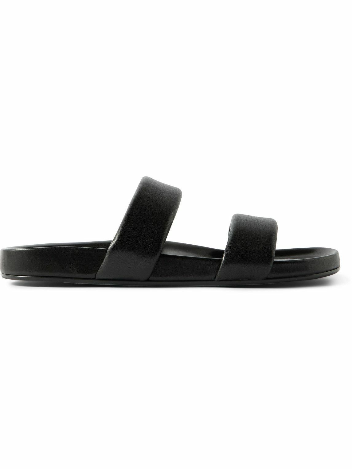 【SAINT LAURENT】BLACK LEATHER SANDALS●8205791TV001000 SAINT LAURENT - Black leather sandals | Leam Roma - Luxury