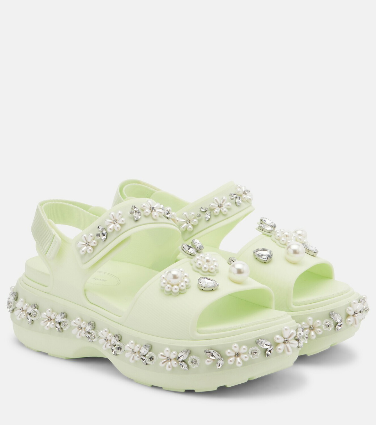 Simone Rocha x Crocs embellished platform sandals