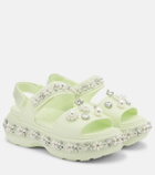 Simone Rocha x Crocs embellished platform sandals