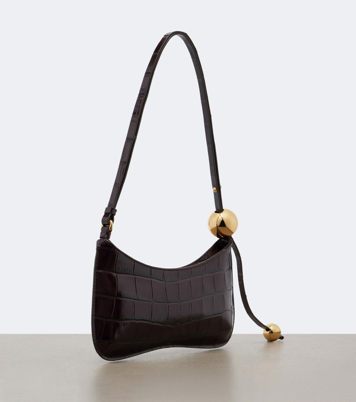Jacquemus Bisou Perle Small leather shoulder bag