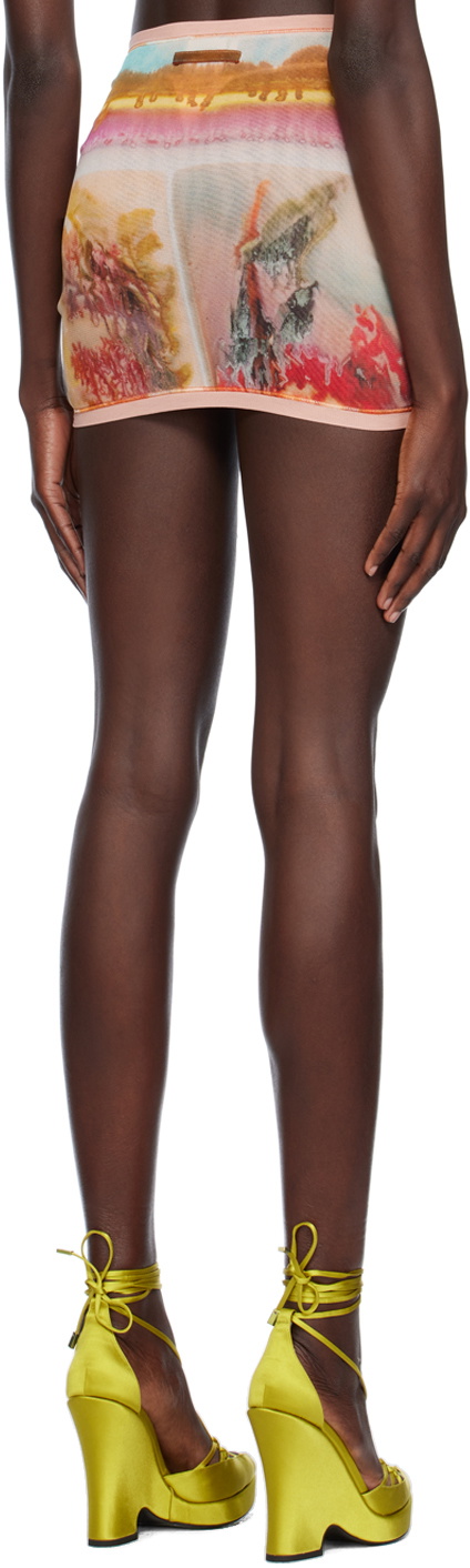 Jean Paul Gaultier Multicolor 'The Scarf' Miniskirt
