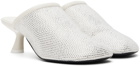 SIMONMILLER White Crystal Beep Mules