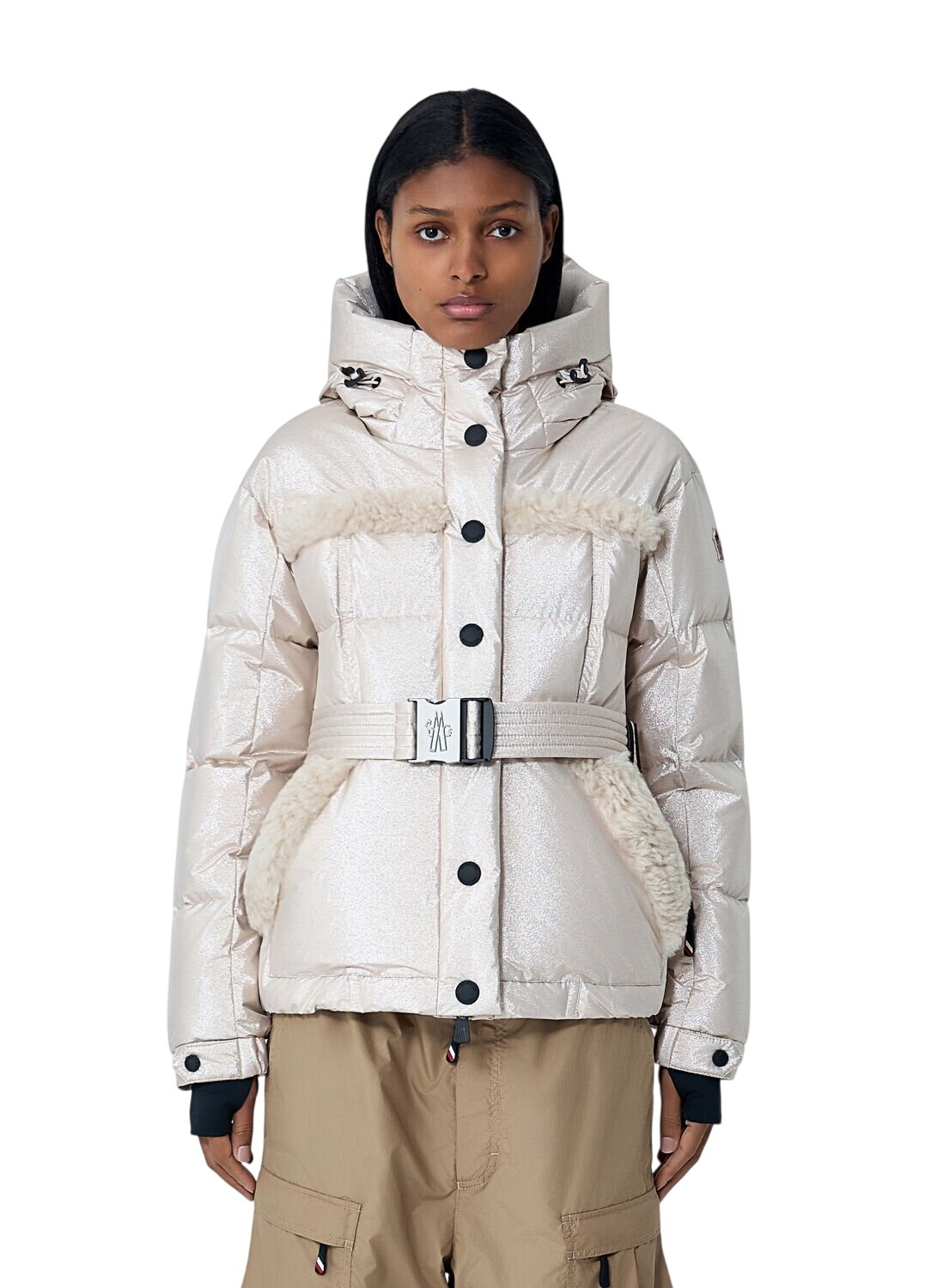 Moncler Grenoble Black & White Stennes Down Jacket Moncler Grenoble