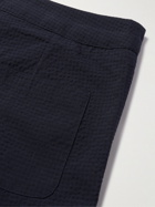 RICHARD JAMES - Wool and Cotton-Blend Drawstring Shorts - Blue