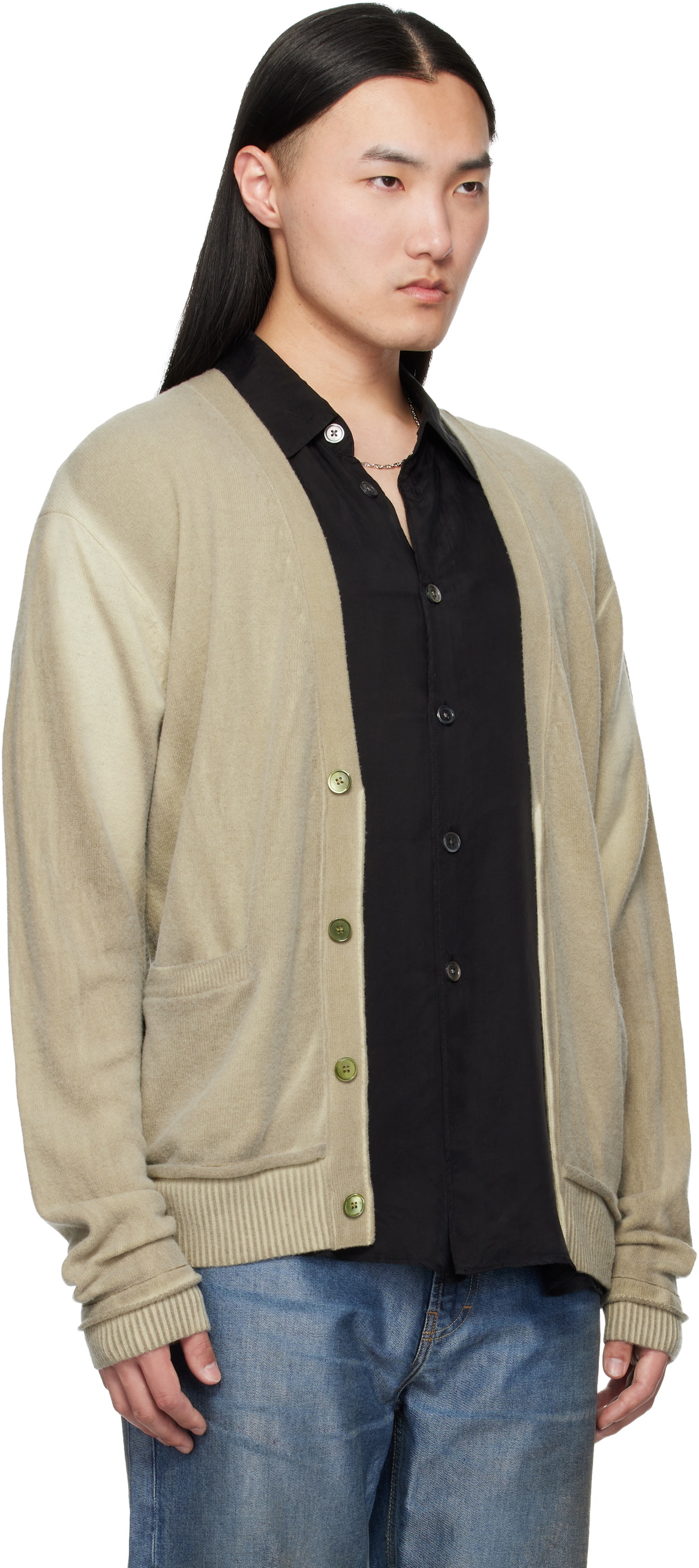 OUR LEGACY Beige Parallel Cardigan