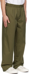 Fred Perry Green Wide-Leg Trousers