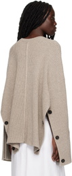 Peter Do Beige Cape Sweater