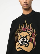 Moncler Genius Black Graphic-Print Crew-Neck Sweatshirt