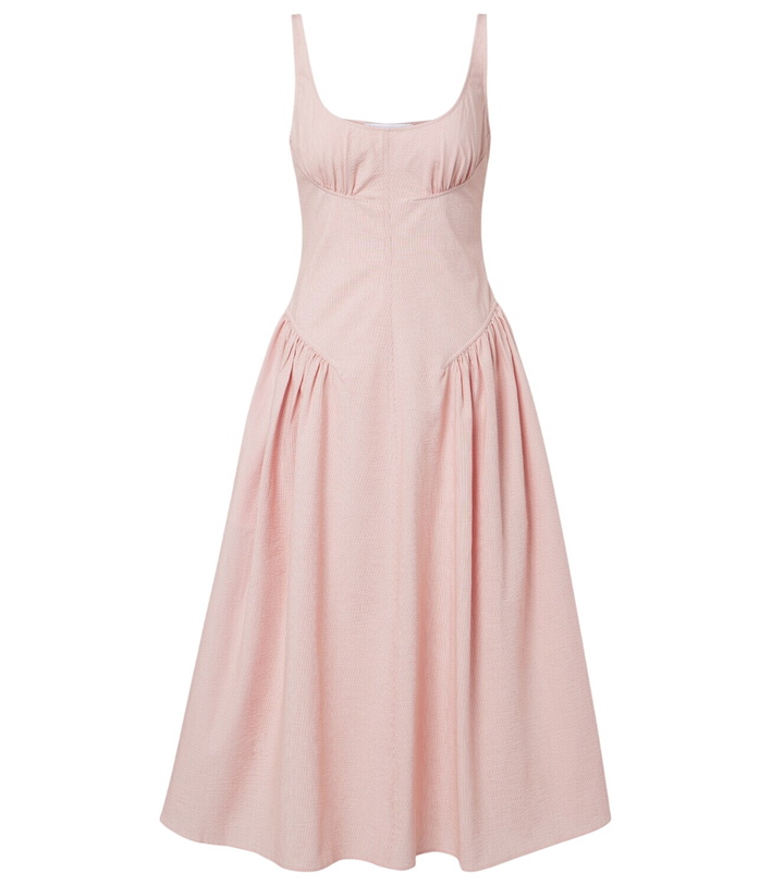Photo: Proenza Schouler Solira seersucker midi dress
