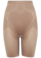 Spanx Thinstincts 2.0 High-Waist Mid-Thigh Shorts Brown