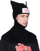 Charles Jeffrey Loverboy Black Chunky Ears Balaclava
