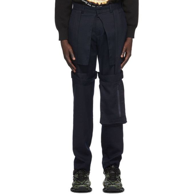Photo: Who Decides War by MRDR BRVDO Navy Retroversion Trousers
