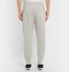 Polo Ralph Lauren - Tapered Logo-Appliquéd Mélange Fleece-Back Cotton-Blend Jersey Sweatpants - Men - Gray
