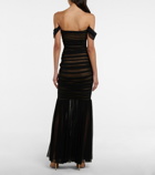 Norma Kamali Walter off-shoulder gown