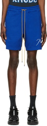 Rhude Blue Terry Shorts