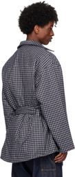 RICE NINE TEN Navy Padded Drawstring Jacket
