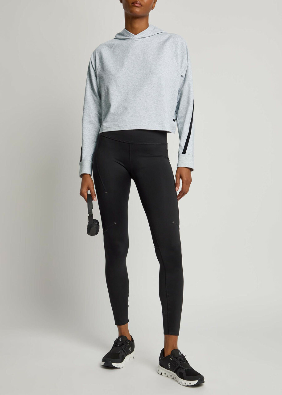 ON Studio Hooded Stretch-jersey Sweatshirt Light Grey