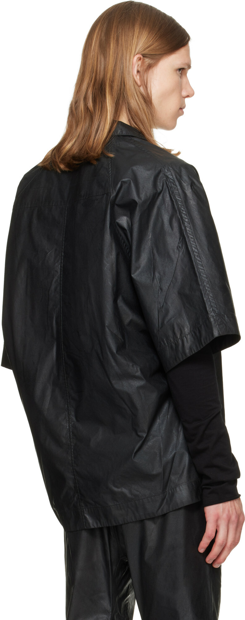 Julius Black Coated Kite Shirt