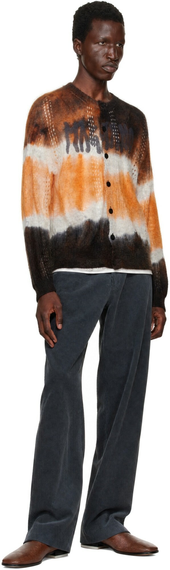 Magliano Brown & Orange Psychedelic Cardigan