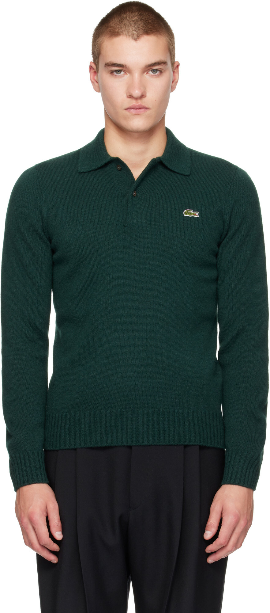 Lacoste Green Cashmere Polo