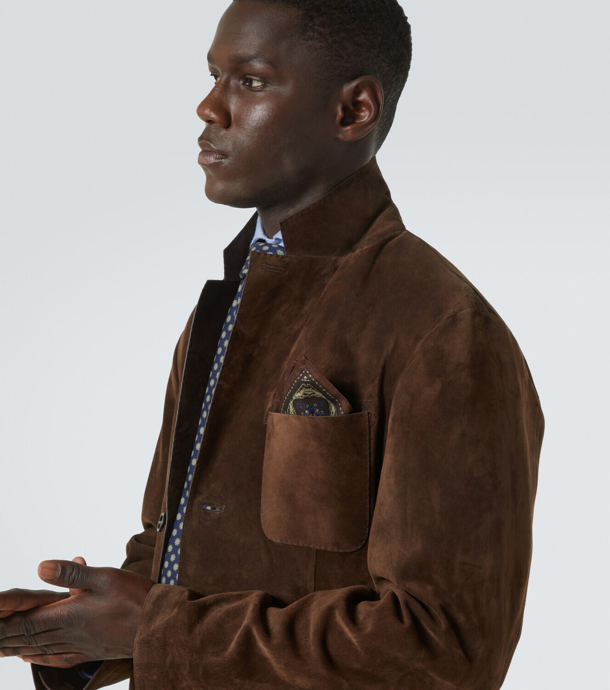 Dunhill Printed silk pocket square