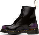 Dr. Martens Black & Purple 1460 Boots