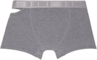 LGN Louis Gabriel Nouchi Gray Asymmetrical Opening Boxers