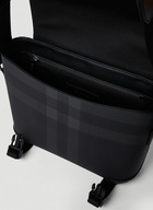 Brit Check Wright Crossbody Bag in Black