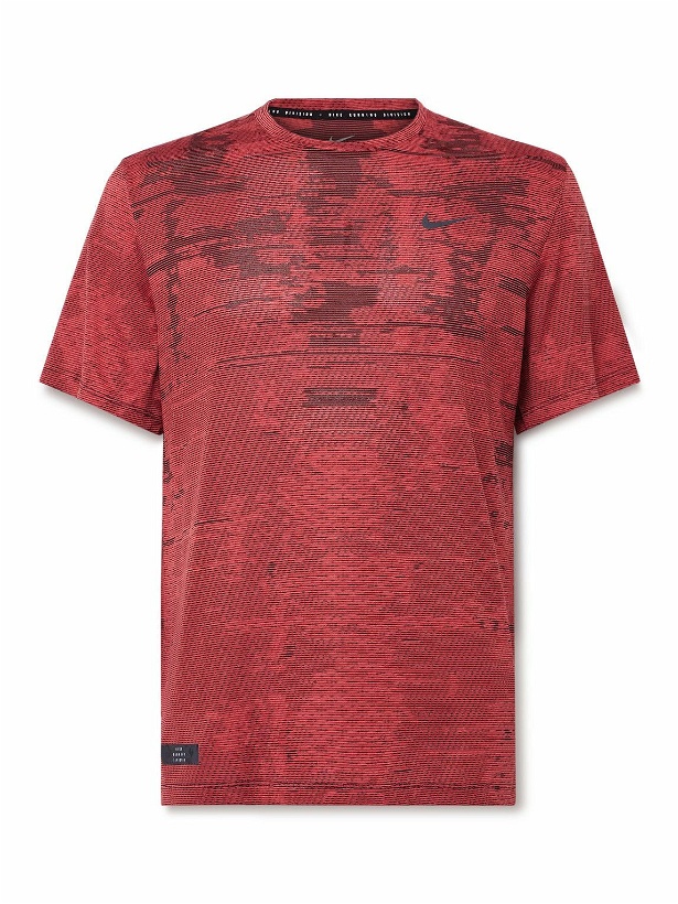 Photo: Nike Running - Logo-Print Dri-FIT ADV Running T-Shirt - Red