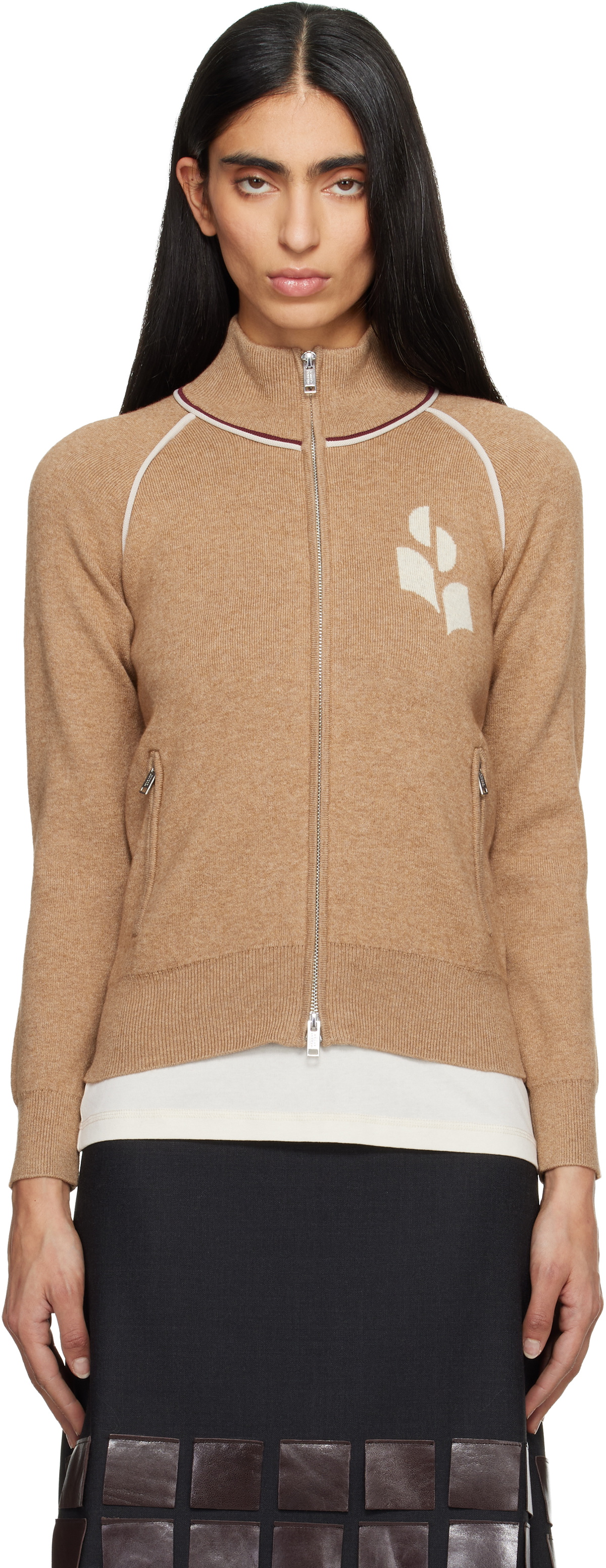 Isabel Marant Etoile Tan Lanya Cardigan Jacket