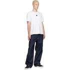 BALMAIN White Embroidered Logo T-shirt