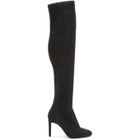 Giuseppe Zanotti Black Stretch Lurex Over-the-Knee Boots