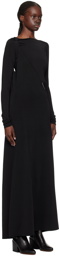 Paris Georgia Black Drape Maxi Dress