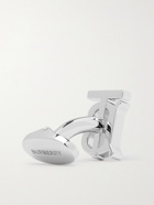 BURBERRY - Palladium-Plated and Enamel Cufflinks