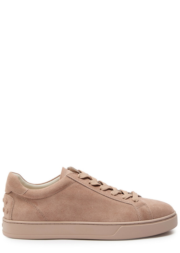 Photo: Tods Panelled Suede Sneakers Light Pink
