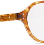 Bottega Veneta - Round-Frame Tortoiseshell Acetate Optical Glasses - Clear