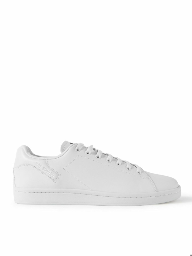 Photo: Raf Simons - Orion Leather Sneakers - Gray