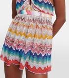 Missoni Mare Zig Zag halterneck cutout playsuit