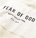 Fear of God - Oversized Logo-Appliquéd Loopback Cotton-Jersey Sweatshirt - Neutrals