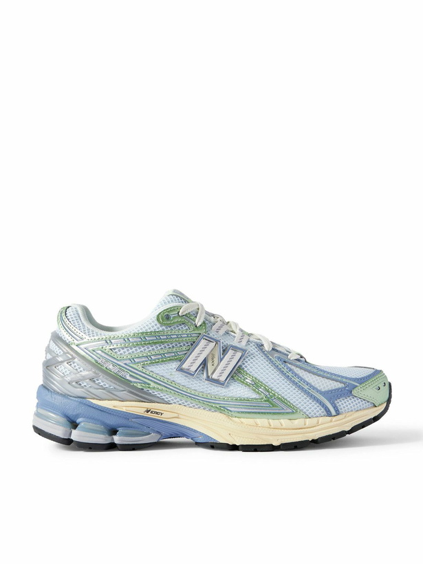 Photo: New Balance - 1906R Mesh and Leather Sneakers - Blue