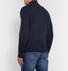 Loro Piana - Cable-Knit Baby Cashmere Cardigan - Blue