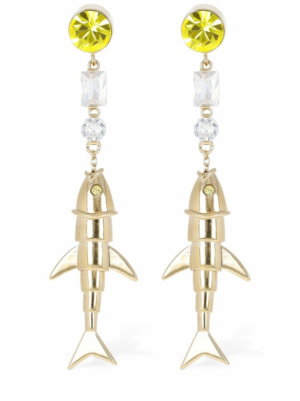 Photo: MARNI - Fish Crystal Drop Earrings