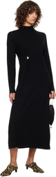 Loulou de Saison Black Lucero Long Metal Ornament Maxi Dress