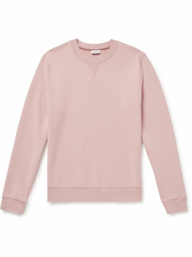 Photo: Sunspel - Cotton-Jersey Sweatshirt - Pink