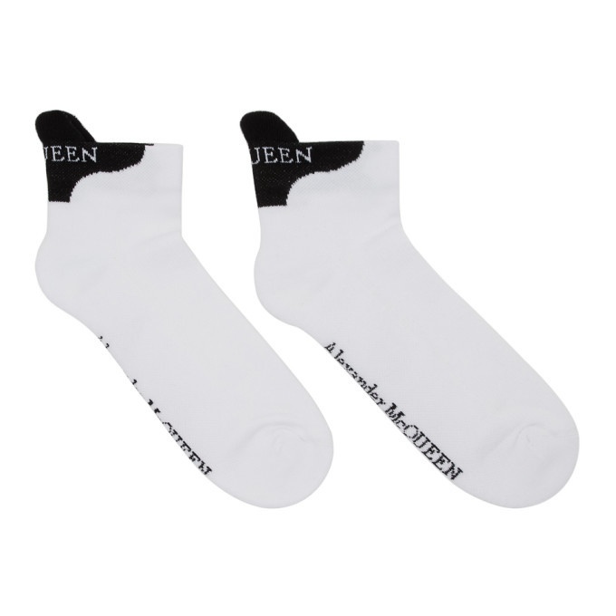 Photo: Alexander McQueen White Logo Lip Socks