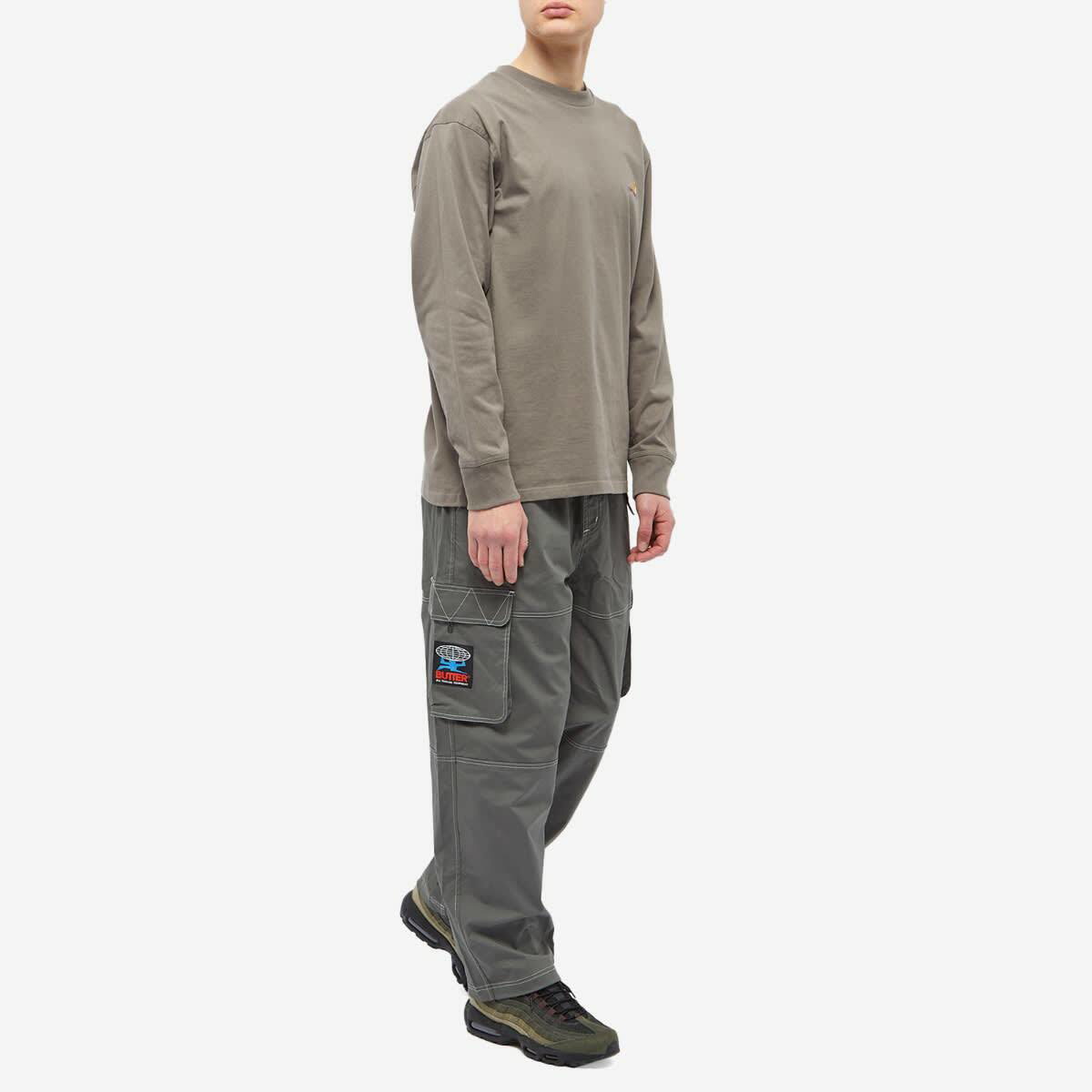 American Stitch Contrast Stitch Cargo Pants in Black for Men | Lyst