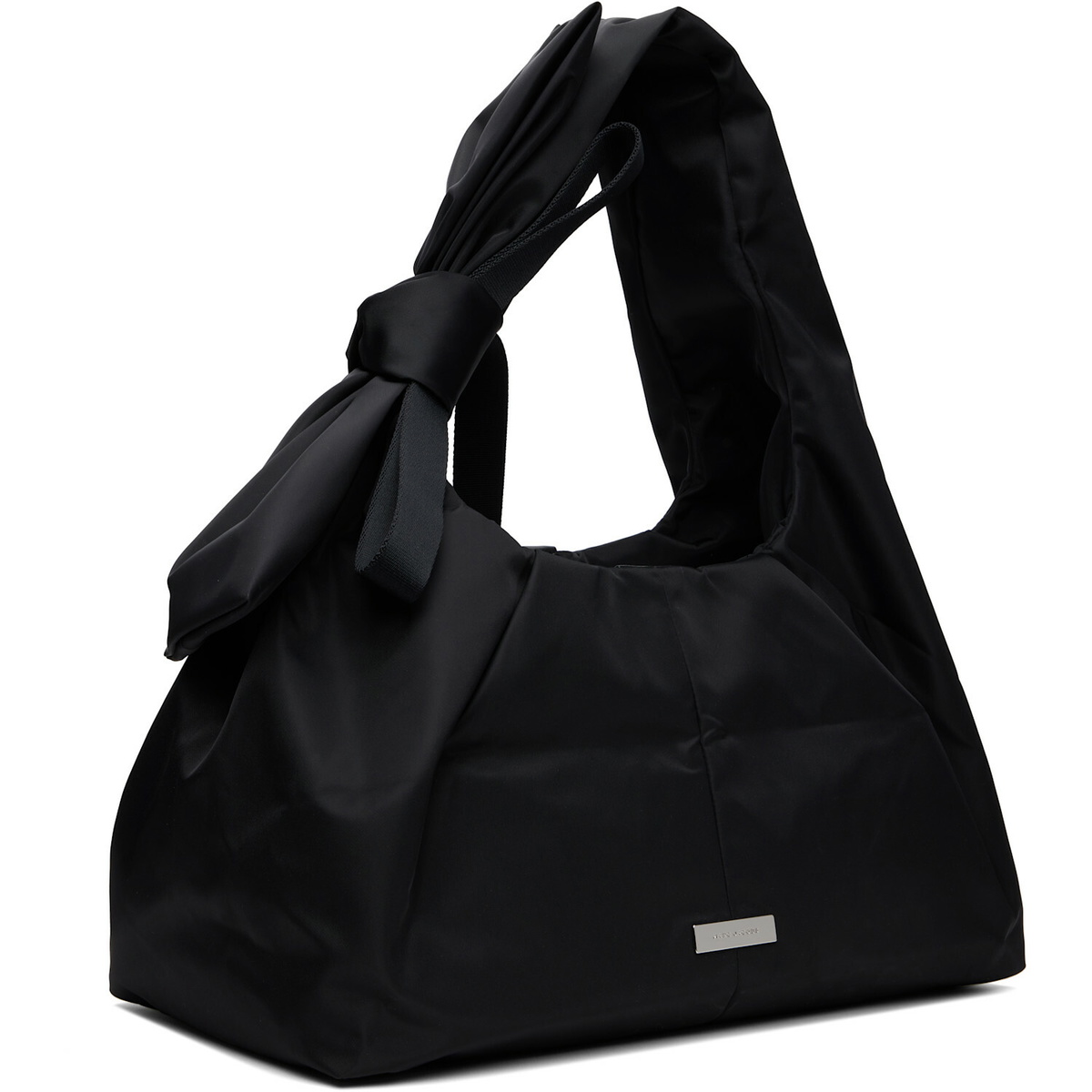 Marc Jacobs Black 'The Bow Nylon Sack' Tote