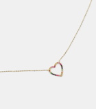 Roxanne First Heart 14kt gold necklace with sapphires