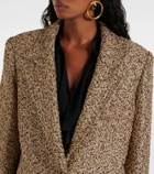 Alessandra Rich Oversized tweed lamé blazer