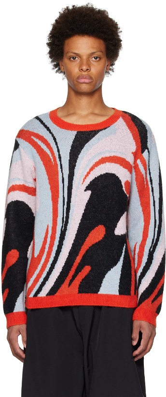 Photo: RtA Red Graphic Sweater